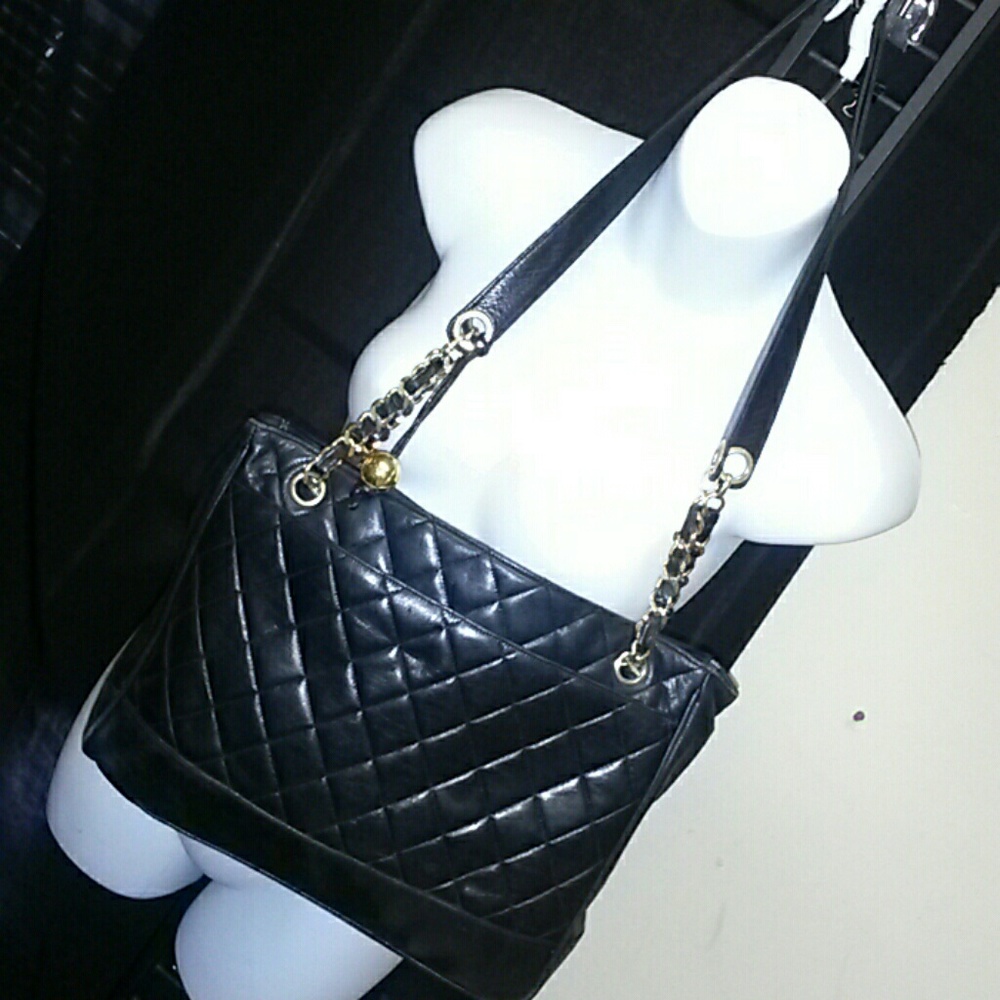 COPY - Authentic Vintage Black Chanel Quilted Bag/Tote